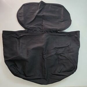 Longaberger Large BOARDWALK Zipper Black Basket‎ Liner